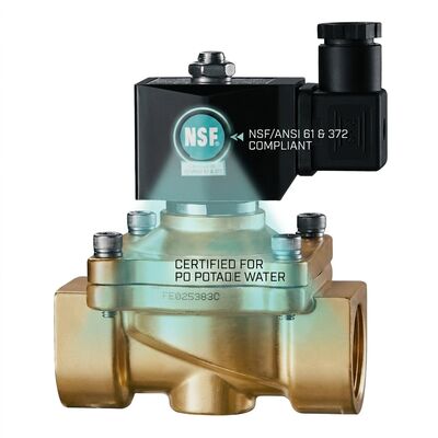Zero Differential Pressure UL Certified Plastic Water Solenoid Valve PA66 Body Direct Acting 2 Way NC IP65