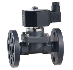 2 reborde plástico corrosivo anti de la válvula electromagnética de la manera Dn15-40mm y colocación rápida