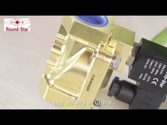 Válvula solenoide de agua/aire de diafragma accionada por piloto de latón modelo RSP-25 de 1